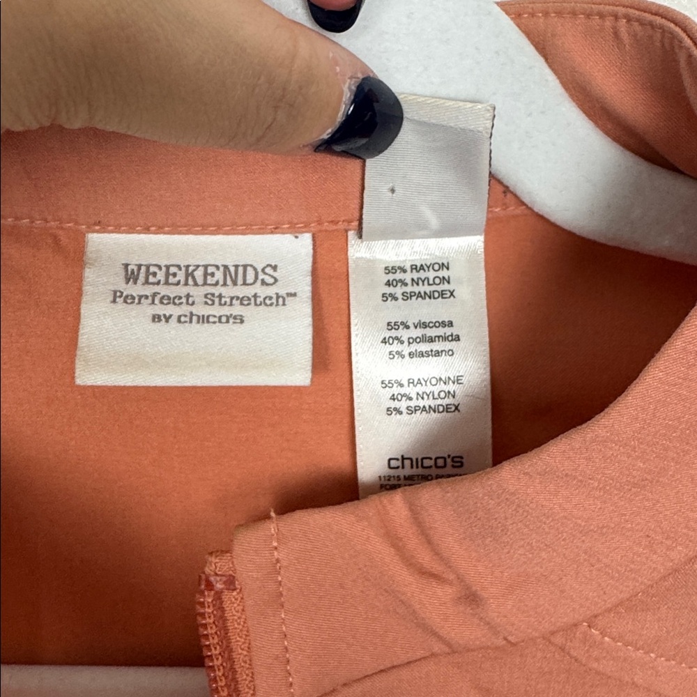 Chico’s Weekends Perfect Stretch Utility Vest Siz… - image 5